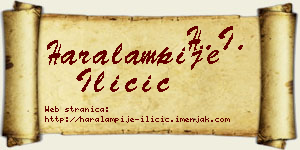 Haralampije Iličić vizit kartica
